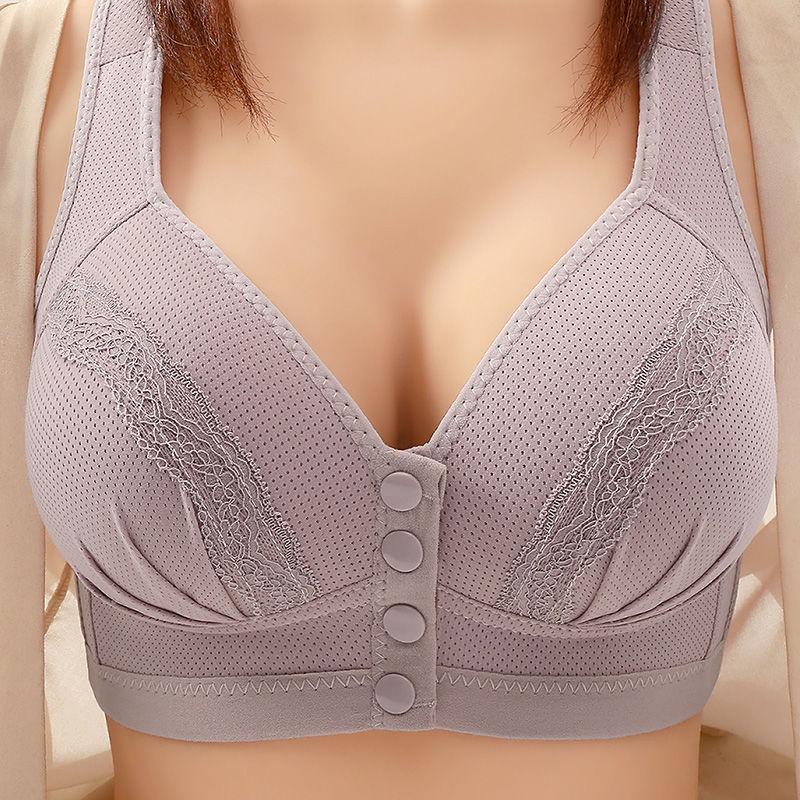 Тонкий дышащий женский бюстгальтер в стиле жилета с пряжкой спереди без стального кольца