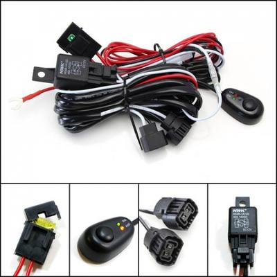 5202 PSX24W Комплект проводов реле + Светодиодный переключатель ВКЛ/ВЫКЛ Для противотуманных фар HID Рабочей лампы