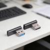 1 пара угловых USB A на USB C конвертер-адаптер (левый и правый) Поддержка передачи данных и питания устройств