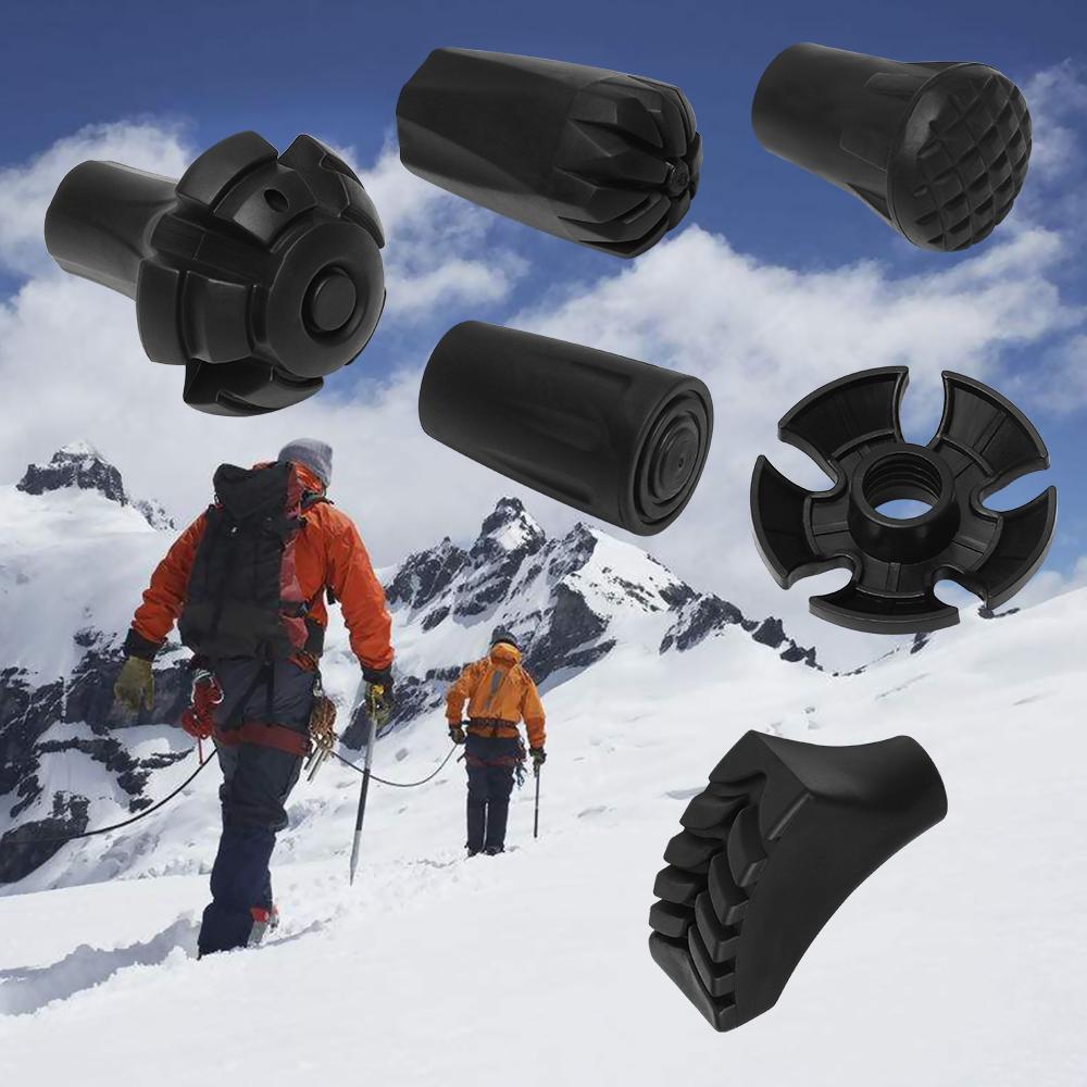 Аксессуары для походов в Альпенштоке, трость, сменные наконечники для палок, защитные палки для треккинга