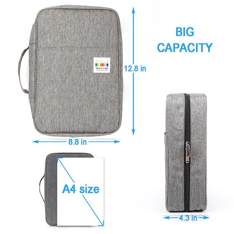 300 слотов, большая вместительная сумка-карандаш, чехол-органайзер, косметичка для цветных карандашей, акварельные маркеры, гелевые ручки, отличные подарки