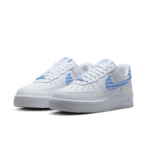 Nike Женские Air Force 1 07 Essential Университетский синий гингем DZ2784-100
