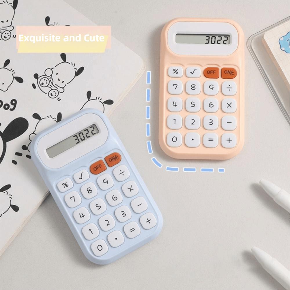 Large Screen Cute Calculator Mechanical Keyboard Mini Pocket Calculator Back To School