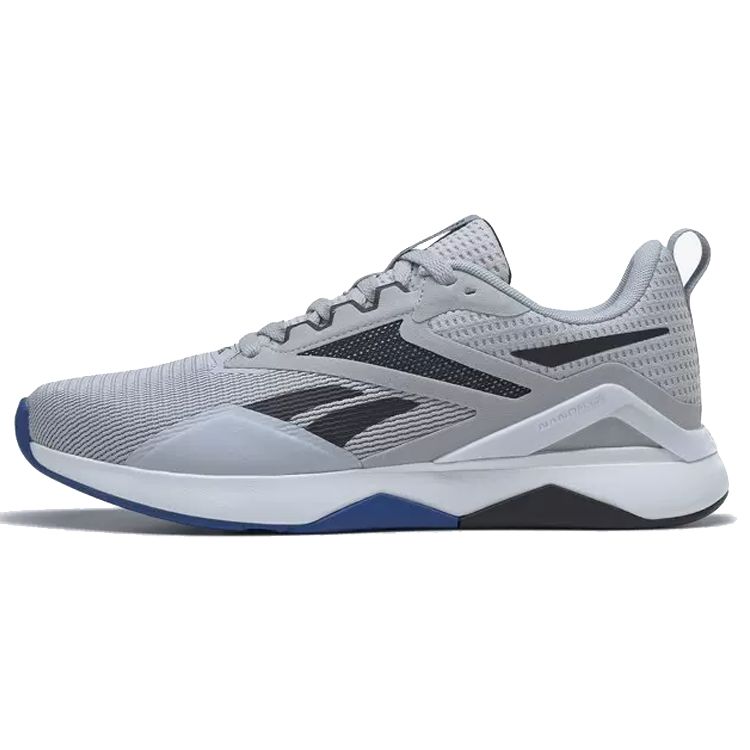 Reebok Тренировочные кроссовки Nanoflex с низким верхом, мужские, серый/черный, HP6106