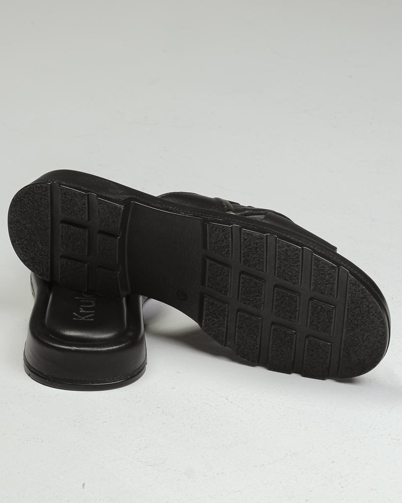 Шлепанцы женские Krula 4475018 36 черные кожа