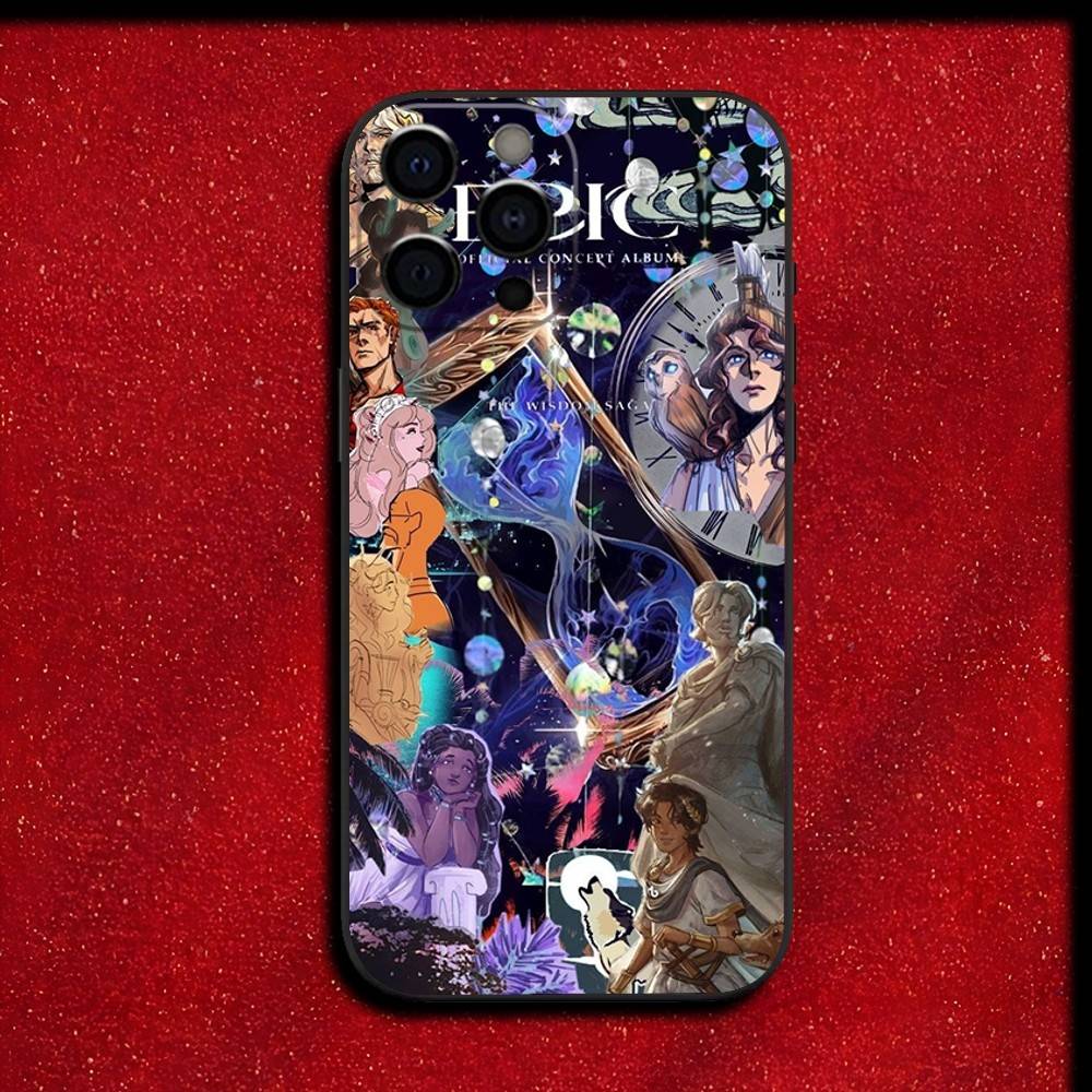 Музыкальный E-Epic The Musical Чехол для телефона для iPhone 16,15,14,13,12,11,Pro,XS,Max,XR,Plus,E,SE4,Mini Ударопрочный Черный Чехол