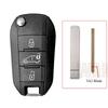 2 3 Кнопки Корпус Чехол Брелок для Автомобильного Ключа Для Peugeot 208 2008 301 308 508 5008 Rcz Expert Для Citroen C-Elysee C4-Cactus C3