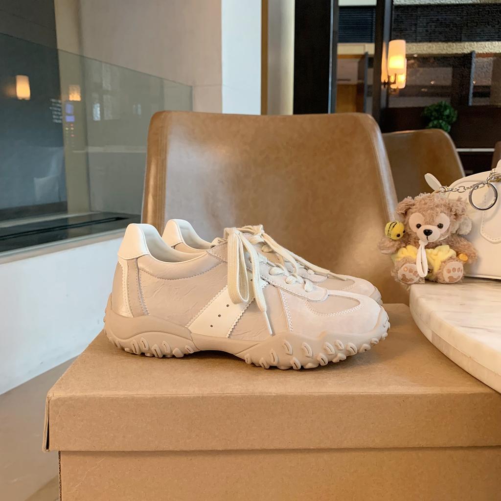 Синий шкаф, увеличение внутренней высоты~ 2025 весна и лето новые невидимые вставные ножки, шнуровка с круглым носком, повседневные кроссовки для тренировок Forrest Gump