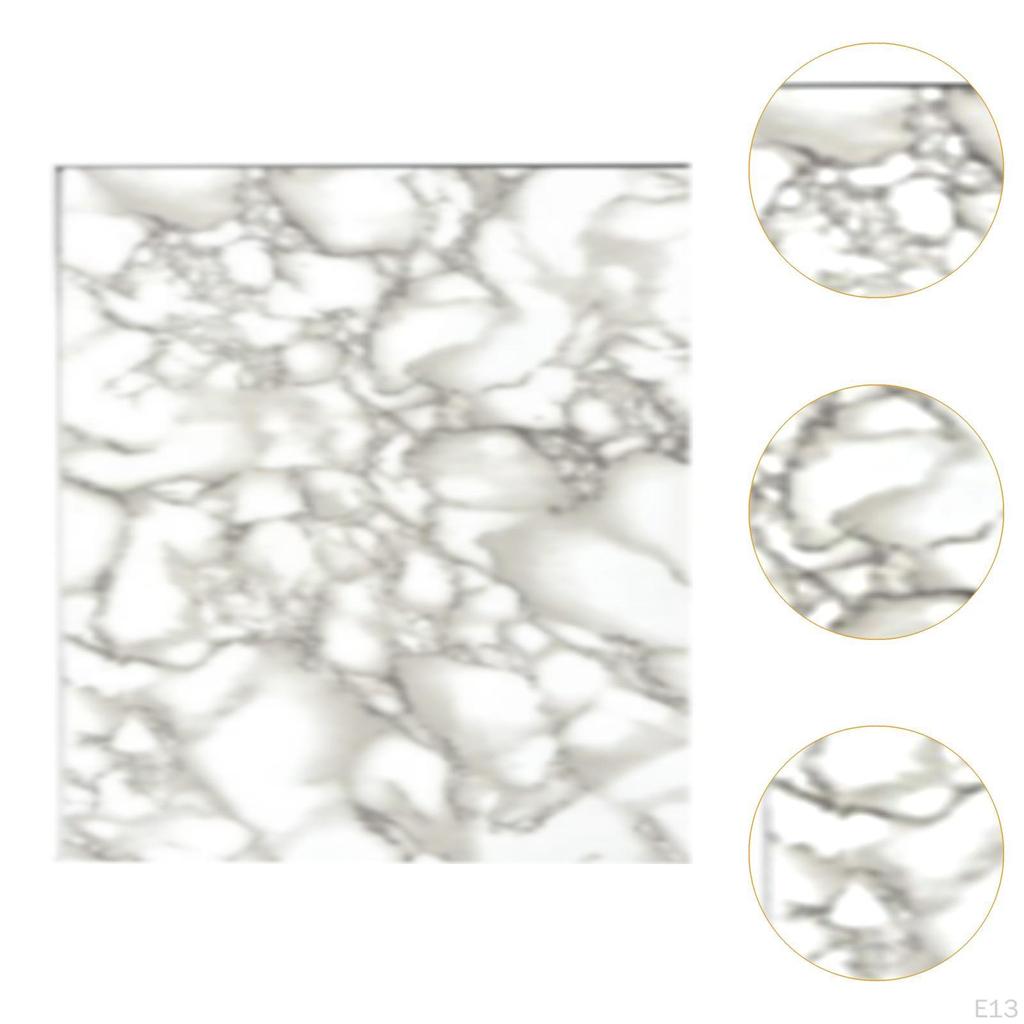 Backsplash Wall Tile Sticker Imitation Marble PVC Modern Panel Wallpaper for