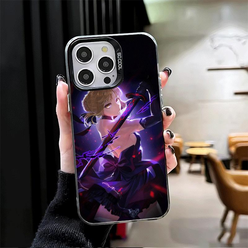 Чехол для телефона Fate Zero Stay Night Saber Ударопрочный для iPhone 17 Air 16 16E 15 Pro Max 14 Plus 13 Mini 12 Задняя крышка Противоударный Веселый