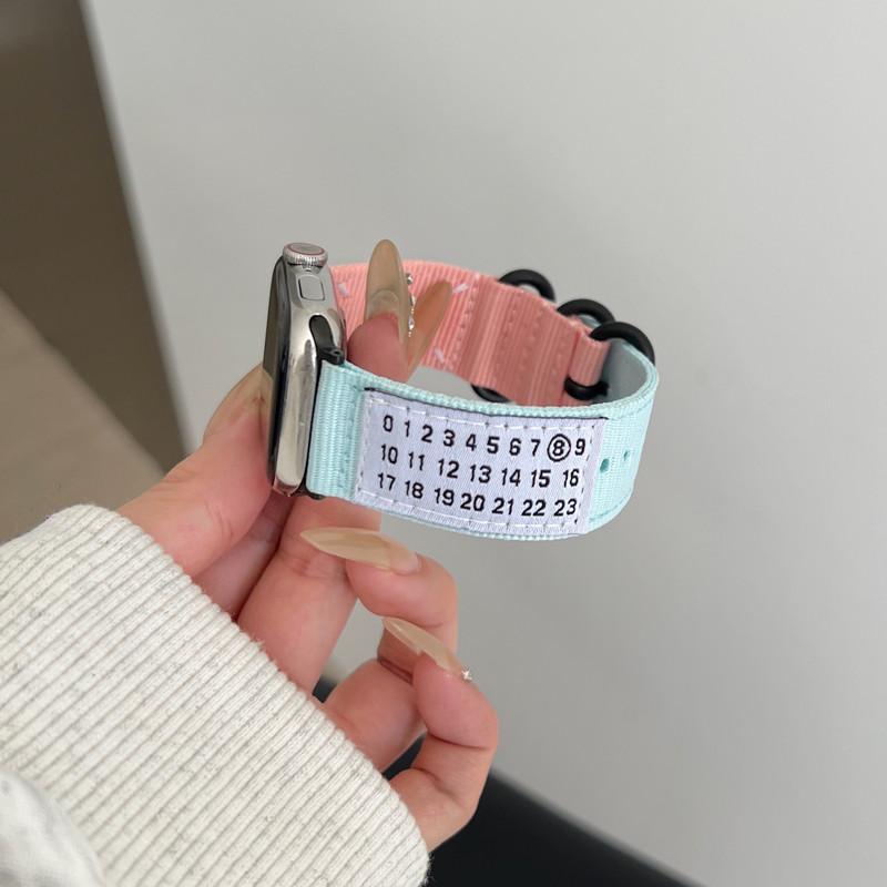 Ремешок для часов из плетеного нейлона для Apple Watch 6 7 8 9 41 мм 40 мм 44 мм 45 мм ремешок для iwatch Ultra/Ultra2 49 мм ремешок для запястья нейлоновый ремешок для часов