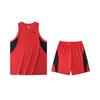 Loose Fit Color Block Tank Top And Elastic Shorts Casual Sports Set Men Sets Classic-Red Basic-Black 152451212-3