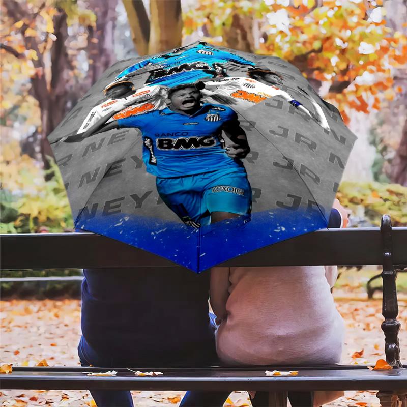 Dynamic Soccer Action Folding umbrella travel Suitable for all seasons outdoor Gift Three folds