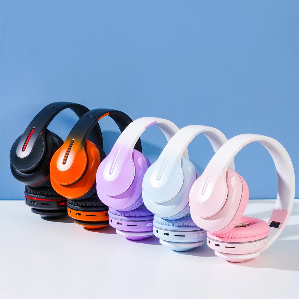 Игровая игра складная выдвижная гарнитура градиентного цвета модная новая беспроводная гарнитура Bluetooth-гарнитура