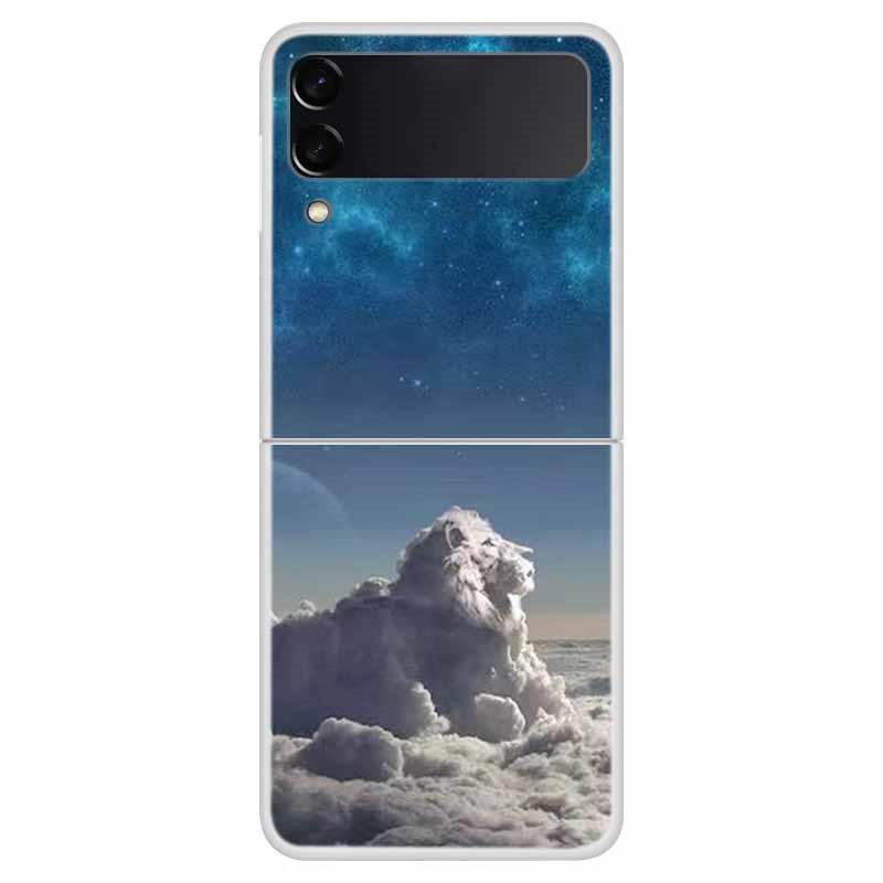 For Samsung Z Flip 3 4 Case Clear Transparent Hard PC Phone Back Cover For Samsung Galaxy Z Flip 4 Cases ZFlip 3 Flip3 Shells