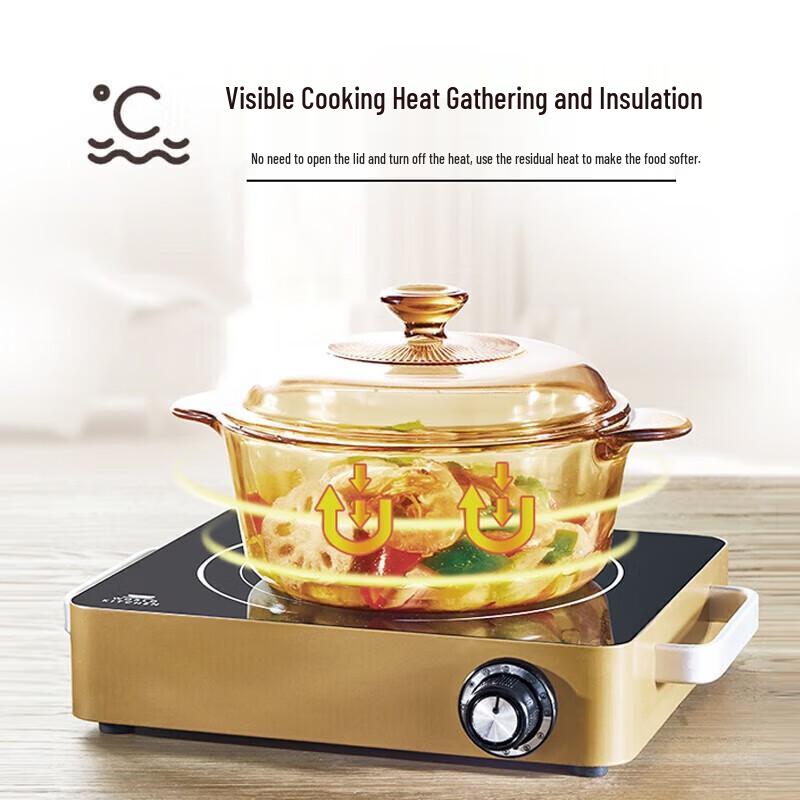 Corning VISIONS 2.5L Transparent Glass Cookpot