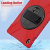 For Samsung Galaxy Tab S10 FE+ SM-X620/ SM-X626B Case Rotary Kickstand PC+Silicone Hand Strap Tablet Cover
