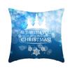 Ice and Snow Series Christmas Pillowcase, Blue Ice and Snow Ins Windblown Hair Pillowcase, American Cushion