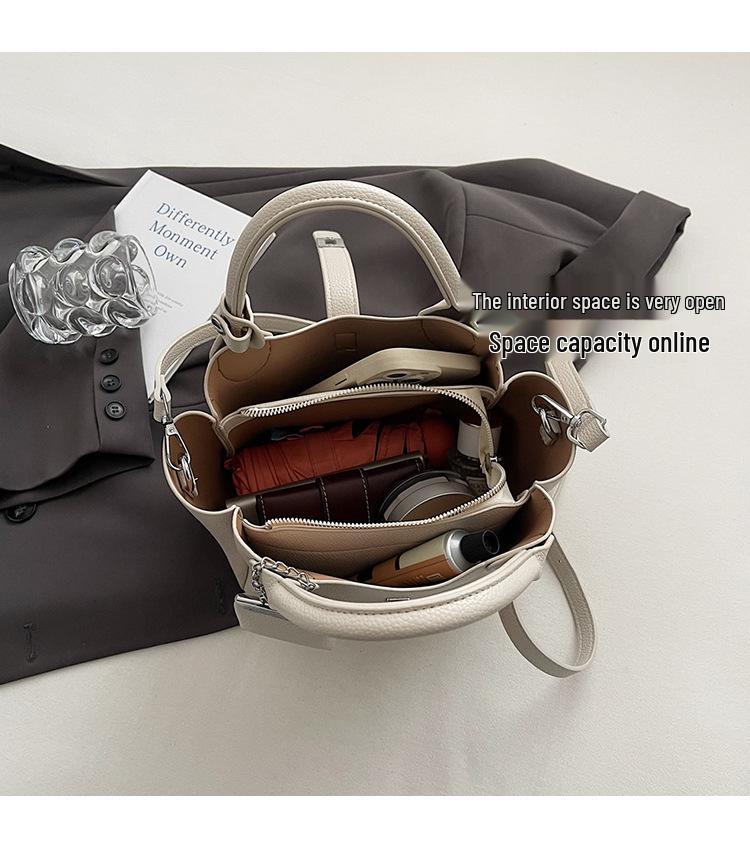 Стильная женская корейская сумка-ведро на весну/лето 2025 – Универсальная повседневная сумка через плечо и кроссбоди