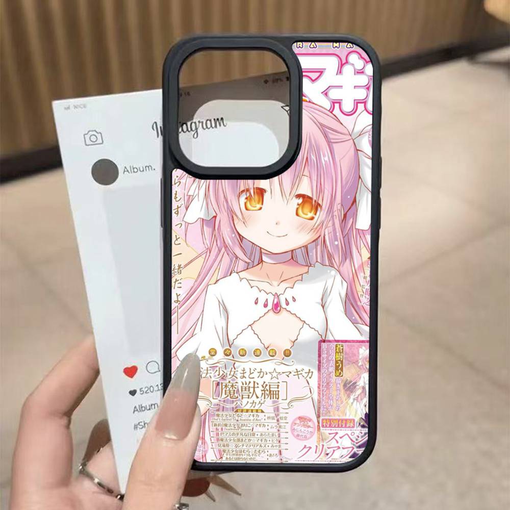 Популярная Аниме Девушка Для iphone 11 12 13 14 15 Pro Max 17 16 Plus Жесткая Задняя Крышка из PC+TPU