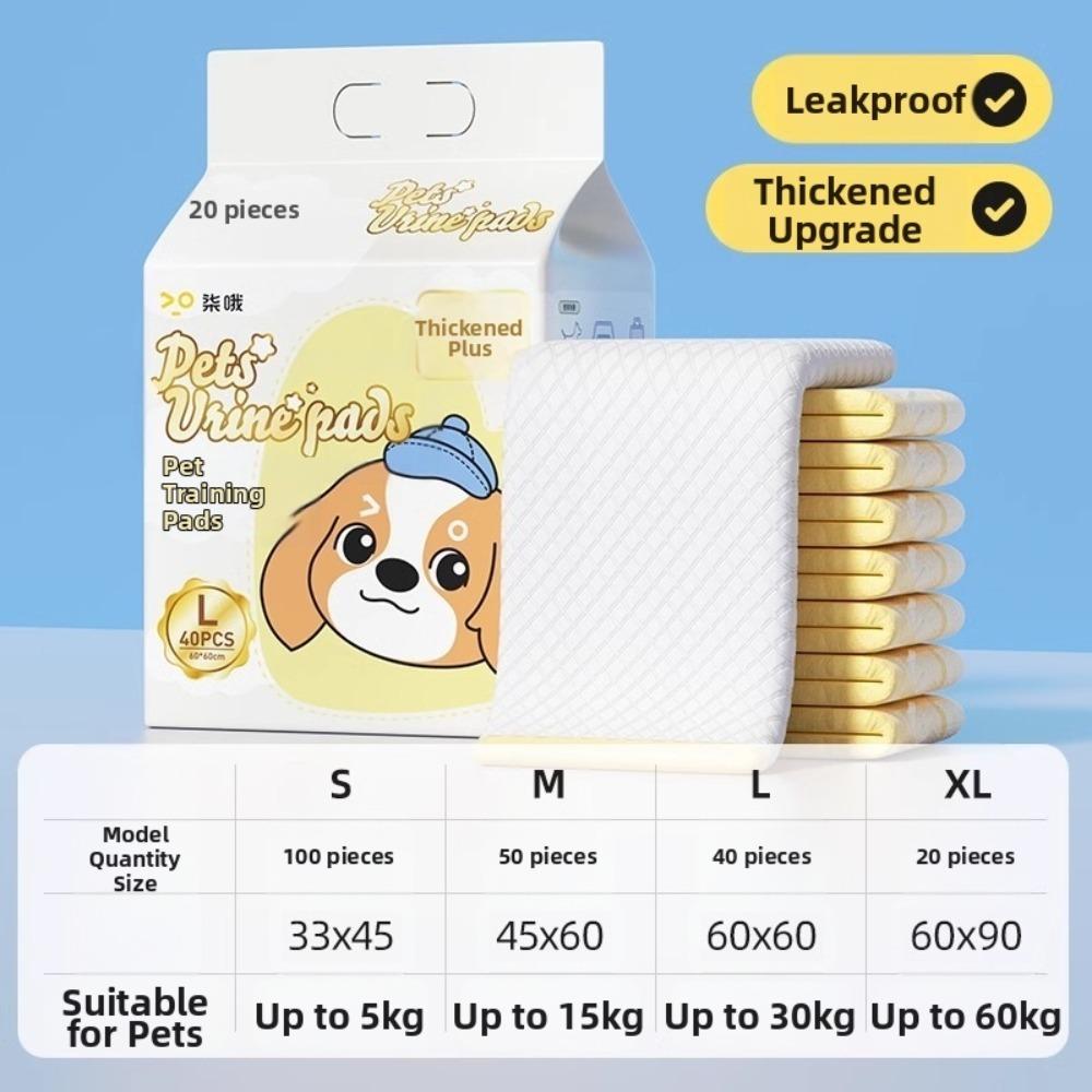 Multiple Sizes Cat Pee Pads Disposable Water-Absorbent Pads New Pet Cage Diaper  for Kitten Puppy