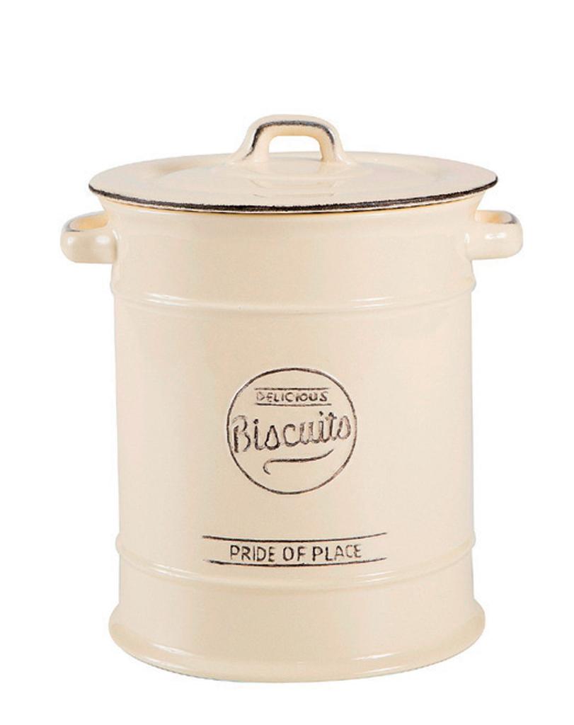 Банка для печенья белая EU753 диаметр 16 x высота 21 см T&G (ок.)