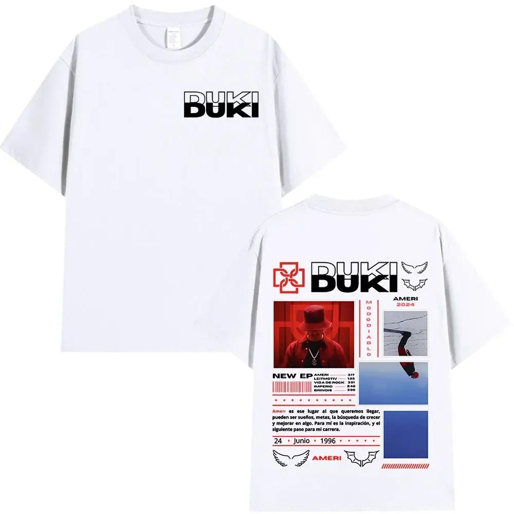 Rapper Duki Ameri Tour2026 Summer Mens Luxury Fashion Casual Pattern Hip Hop Cotton Oversized Tshirt Street Y2K Mens Tshirt