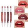 Ручка с двойной головкой, матовая длинная подводка, водостойкий карандаш, стойкий макияж, губная помада для губ