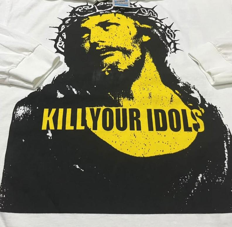 Редкая винтажная футболка Guns N Roses Kill Your Idols Axl L 90-х годов с одинарным швом (репродукция).