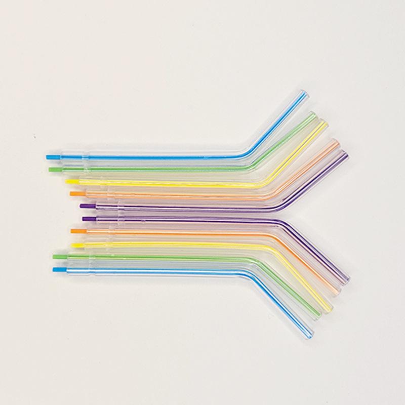 Набор из 250 цветных одноразовых трехходовых наконечников для стоматологического шприца для чистки зубов