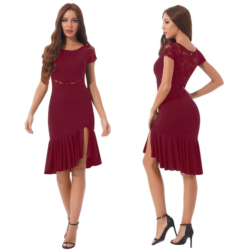 Женское платье для латинских танцев, танго, румба, вальс, сальса, костюм для бальных танцев, женская одежда, летние платья