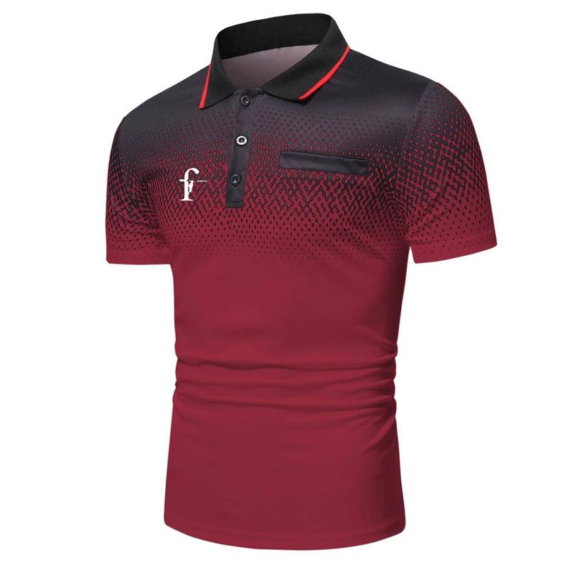 Мужская летняя рубашка поло с короткими рукавами, мужская тонкая рубашка с воротником с лацканами