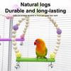 Bird Cage Perch Wood Standing Perch Swing Chewing Toys Parrot Heart Swing Parrot Hammock Parrot Cage Accessories Pet Supplies