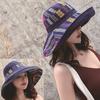 Защита от солнца, защита от ультрафиолета, солнцезащитная шляпа, этнический стиль, ретро шляпа на шнурке, женская уличная солнцезащитная шляпа с солнцезащитным козырьком, походная шляпа, двусторонняя рыбацкая шляпа