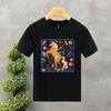 Horses and Flowers Print T Shirts For Man Funny Creative Aesthetic Tops Hip-hop Fashion Hipster Streetwear Summer Short Sleeves