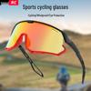 Black Polarized Sports Sunglasses for Cycling, Skiing, and Mountaineering – Large Frame, Windproof, UV Protection