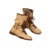 Vintage Versatile Frosted Leather Boxing Boots Women's Strap Side Zipper Outside Wear Mountaineering Dexun Martin Boots Motorcycle Boots