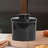 French Butter Crock Ceramic Jar with Sealed Lid Solid Color Design Durable Butter Keeper for Kitchen Multifunctional Storage Jar for Jam Nuts