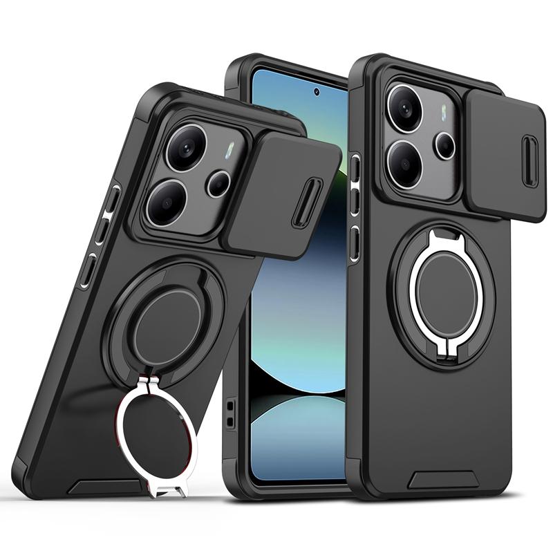 Для Xiaomi Redmi Note 14 4G Чехол Противоударная Броня Защита Камеры Fundas Для Redmy Note14 4G Автомобильный Держатель Магнитное Кольцо Чехол для Телефона