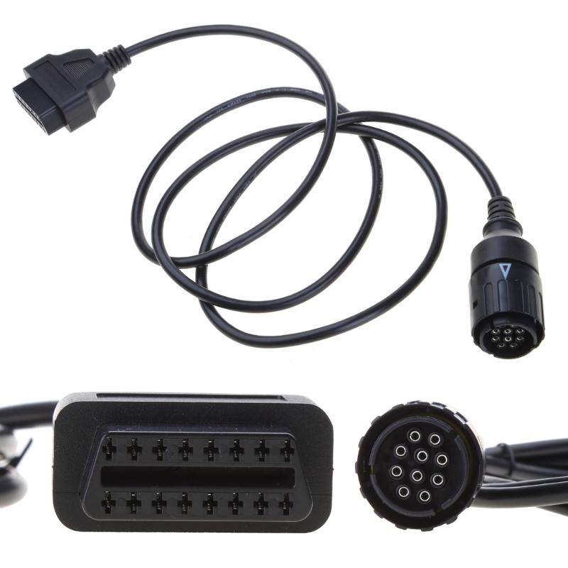 Адаптерный кабель 10-контактный на 16-контактный OBD2 Разъем-адаптер Диагностический кабель Прочный