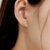 murmur [925silver]Twinkle cubic stud earrings