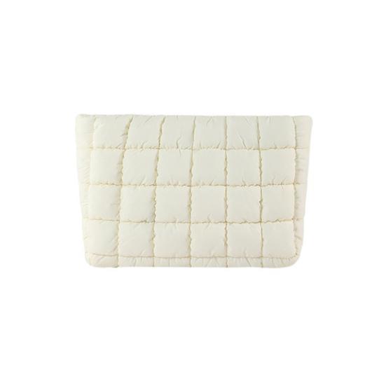 Косметичка Компактный Размер Стеганая Сумка для Макияжа с Застежкой-молнией Сверху Просторный Внутренний Карман Легко Чистить Дорожный Органайзер для Косметики