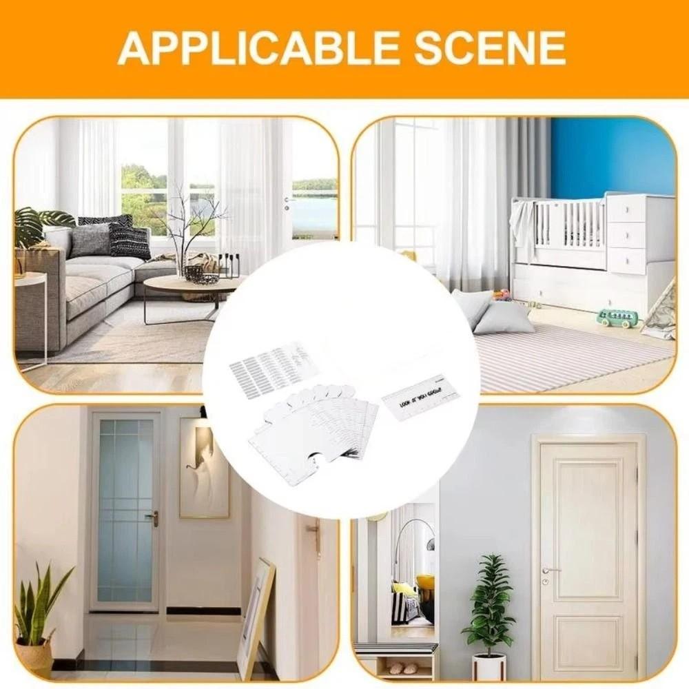 Acrylic Mirrored Growth Chart Firm Secure Paste Height Measurement Tool  Children'S Growth