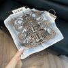Silk scarf small square scarf feeling headband tied hair spring summer autumn feeling trend versatile fashion tied bag scarf scarf