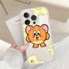 Милый Чехол для Телефона с Джерри и Томом Для IPhone 17 16 15 14 Plus 13 12 11 Pro Max Задняя Крышка Телефона Прозрачный Ударопрочный Чехол