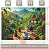 Coffee Mountain Landscape Banner Polyester Party Photo Backdrop