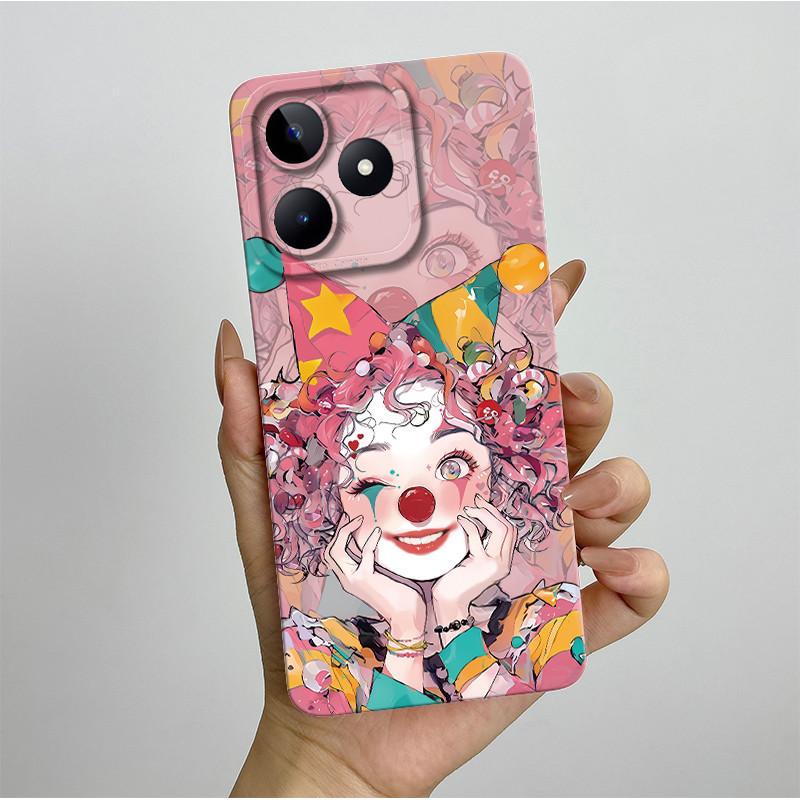 Чехол для Realme C51 C53 RMX3830 RMX3760 Красивый Цветок Полностью Задняя Крышка для RealmeC51 C53 C61 C63 C 51 S Мягкий Силикон Funda