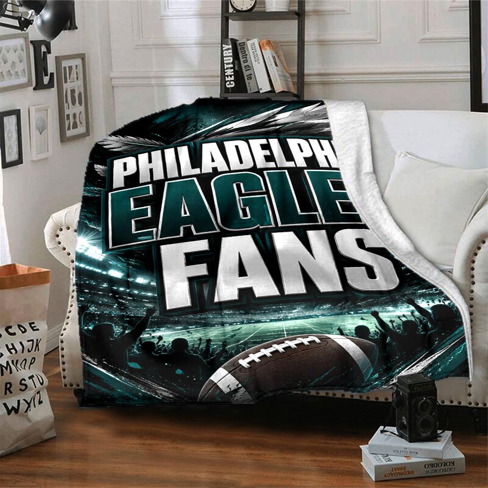 Philadelphia Eagles Blanket Comfortable Great For Seaside Chair Picnics Allseason Use Stylish Decor Unique Gift For Family And Friends Camping