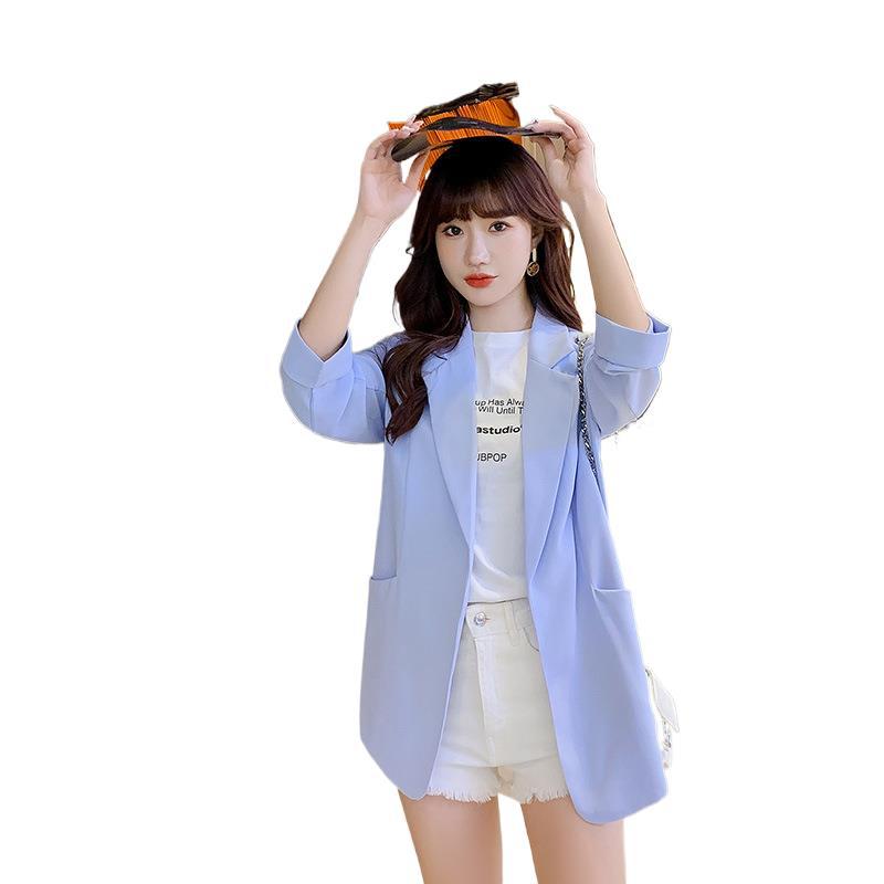 Маленький пиджак женский тонкий дизайн sense ниша 2024 лето новый интернет знаменитость маленький повседневный шифоновый костюм
