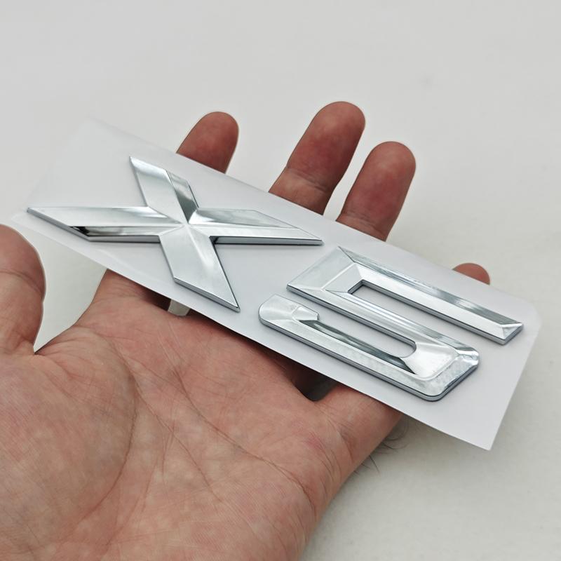 New 3D ABS Car Rear Trunk Logo X1 X3 X5 X6 X7 GT Z4 Emblem Badge Sticker For BMW U11 F39 G01 G45 F26 G02 G05 G06 G07 Accessories